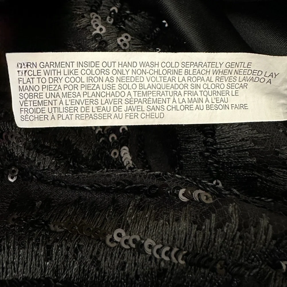 Eloquii Black Sequin Skirt Sz 22